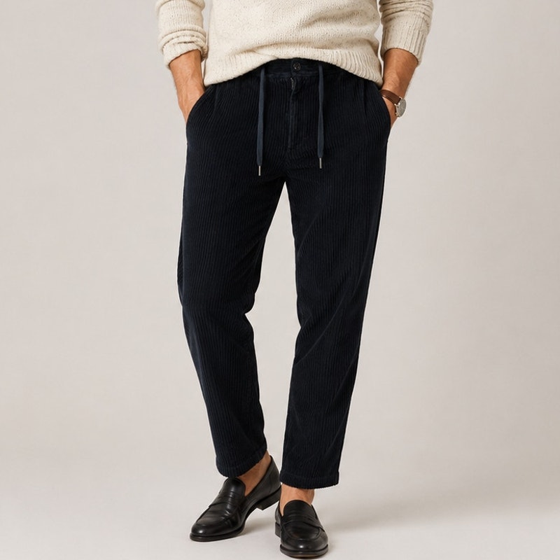 Todd Snyder Ny Black Stretch Cotton Corduroy Trousers Size Medium